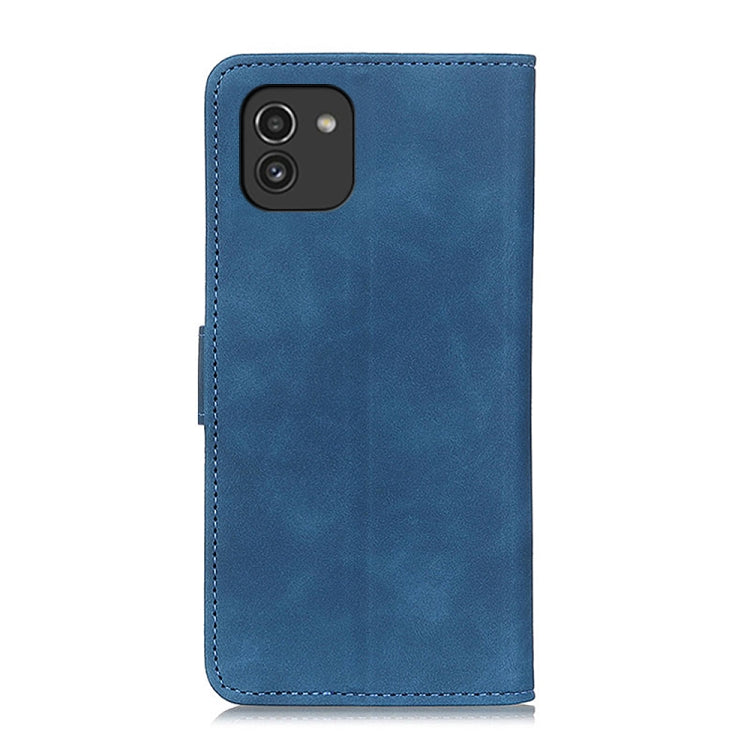For Samsung Galaxy A03 166mm EU Version KHAZNEH Retro Texture Horizontal Flip Leather Phone Case