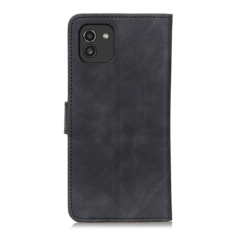 For Samsung Galaxy A03 164mm Global Version KHAZNEH Retro Texture Horizontal Flip Leather Phone Case