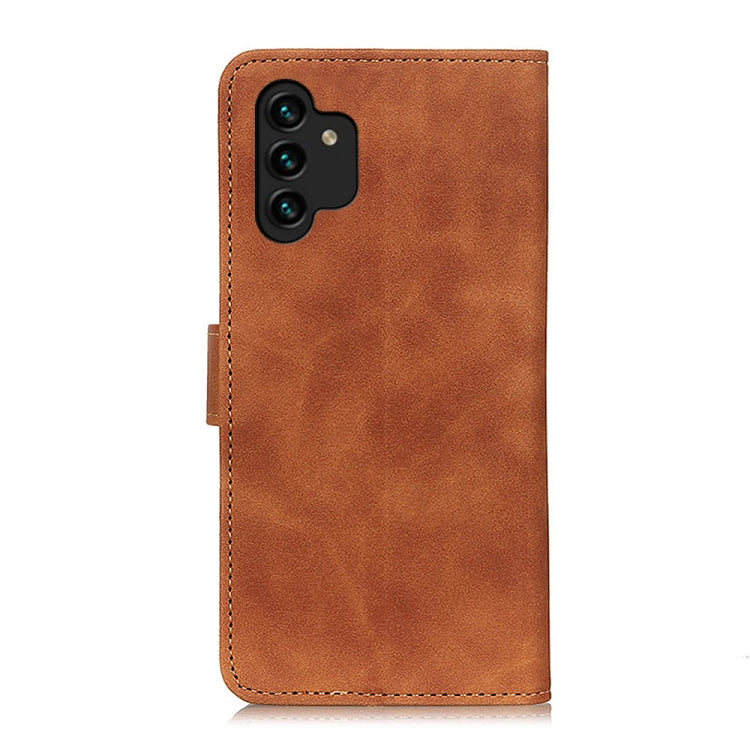 For Samsung Galaxy A13 4G KHAZNEH Retro Texture Horizontal Flip Leather Phone Case