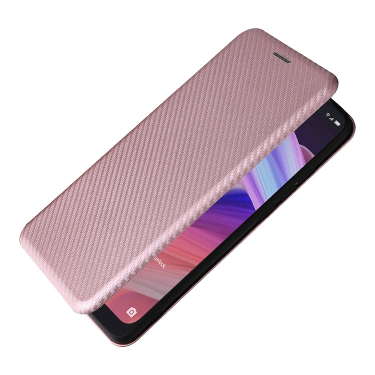 For TCL 10 SE Carbon Fiber Texture Leather Phone Case with Card Slot