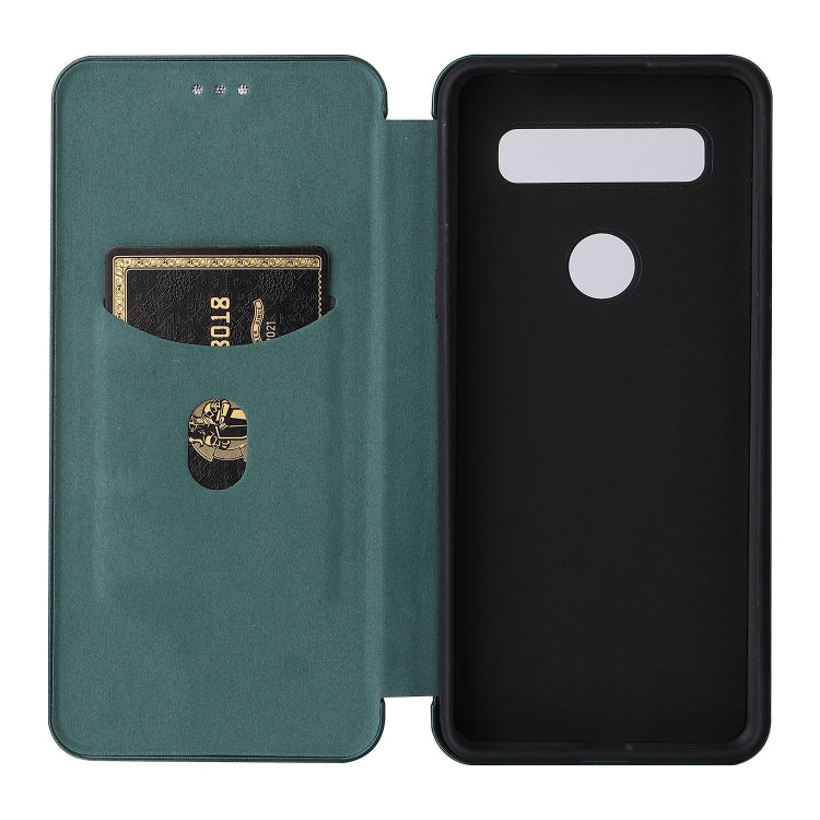 For TCL 10 SE Carbon Fiber Texture Leather Phone Case with Card Slot