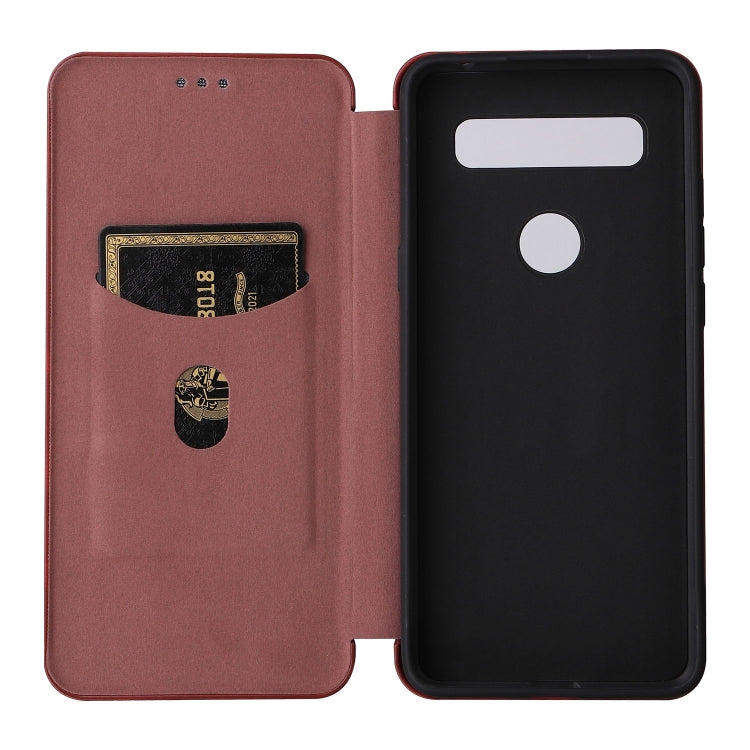 For TCL 10 SE Carbon Fiber Texture Leather Phone Case with Card Slot