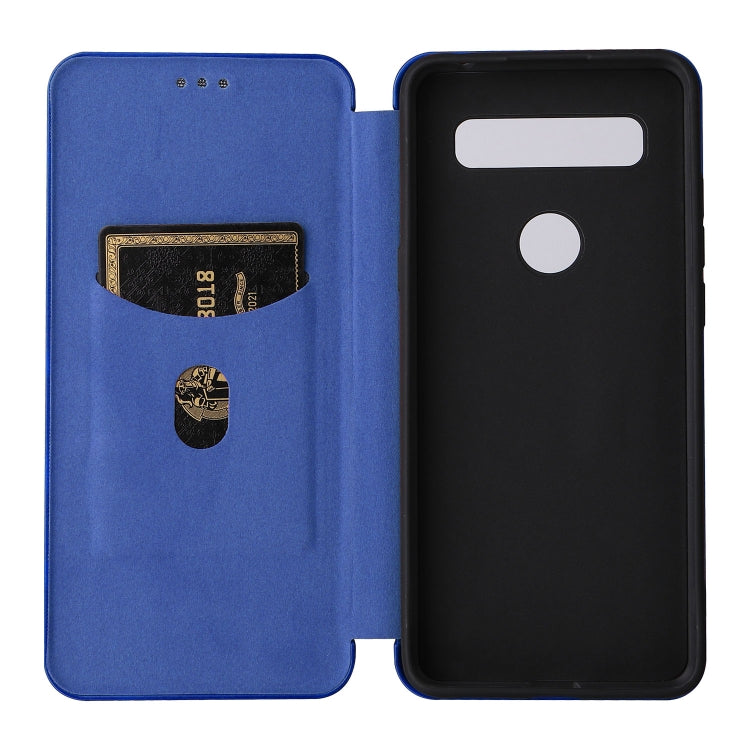 For TCL 10 SE Carbon Fiber Texture Leather Phone Case with Card Slot