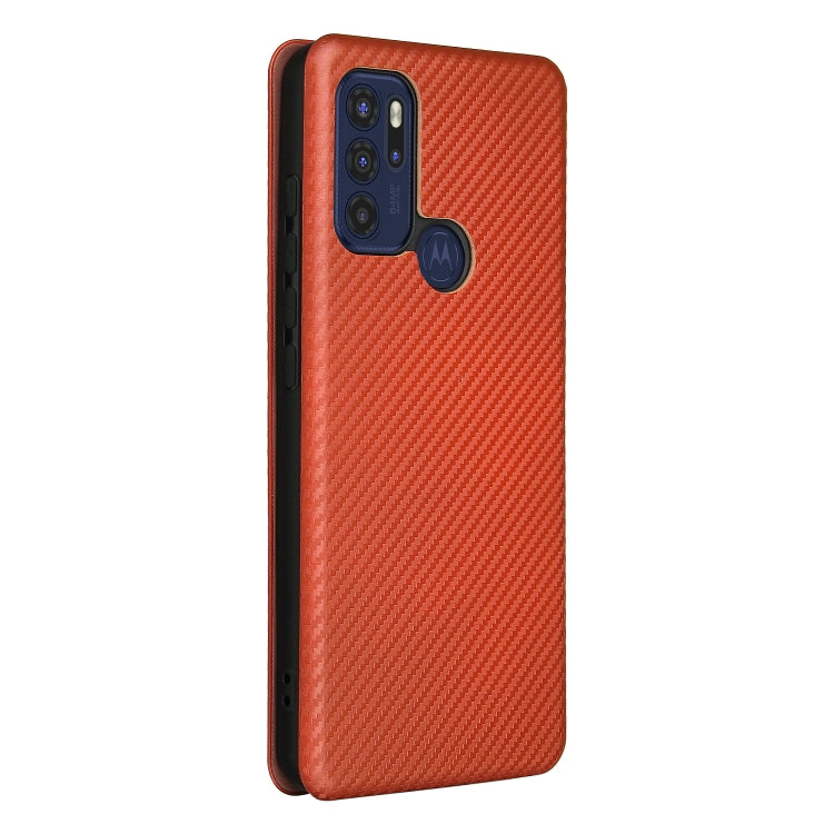 For Motorola Moto G60S Carbon Fiber Texture Leather Phone Case with Card Slot