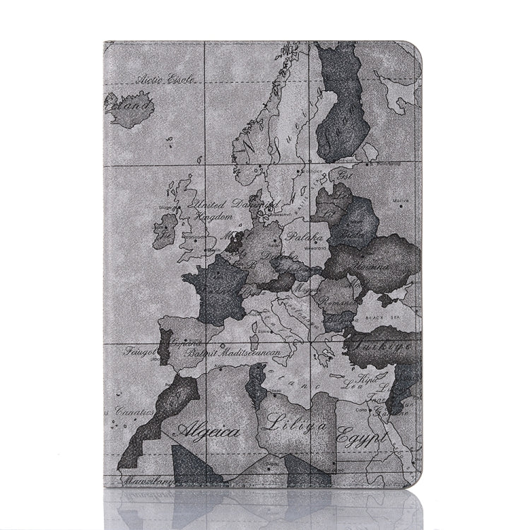 For iPad 10.2 / 10.5 Map Texture Horizontal Flip Leather Case with Holder & Card Slots & Wallet, Random Texture Delivery