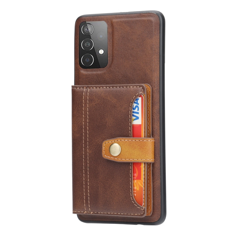 For Samsung Galaxy A33 5G Calfskin Color Matching TPU + PU Phone Case