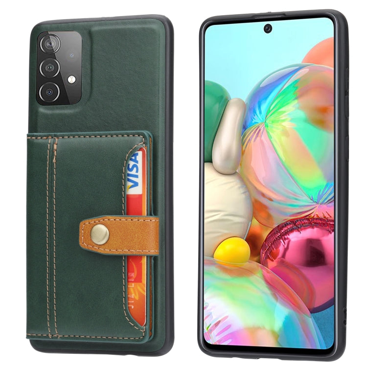For Samsung Galaxy A33 5G Calfskin Color Matching TPU + PU Phone Case