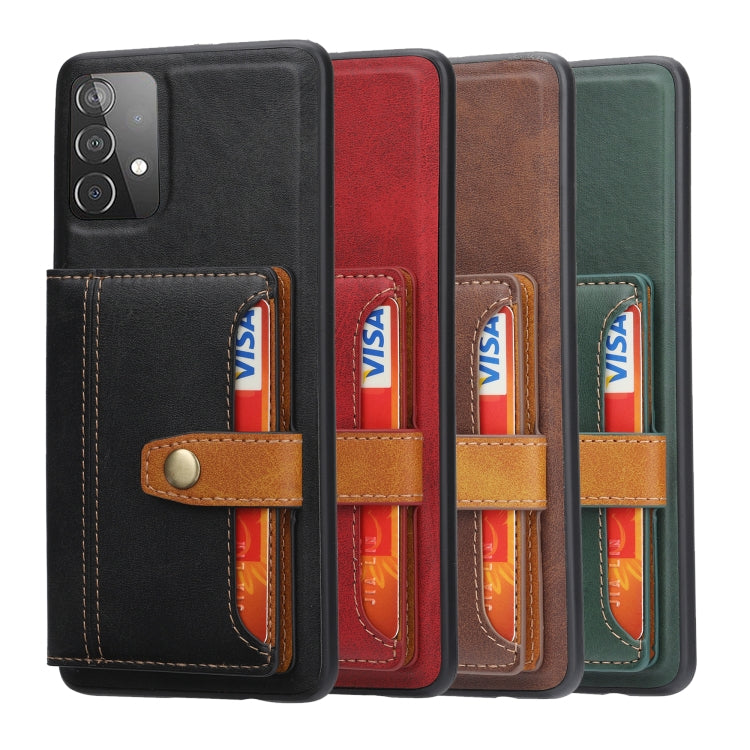 For Samsung Galaxy A33 5G Calfskin Color Matching TPU + PU Phone Case