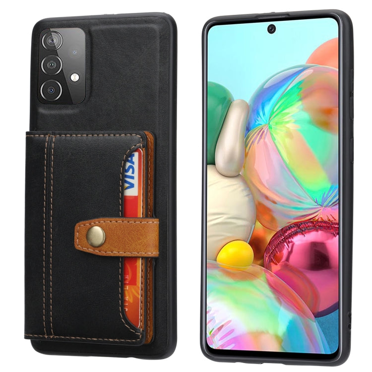 For Samsung Galaxy A53 5G Calfskin Color Matching TPU + PU Phone Case