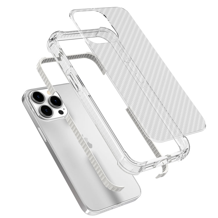 For iPhone 13 Pro Carbon Fiber Texture Four-corner Shockproof Phone Case