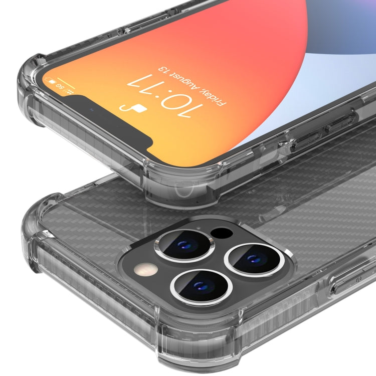 For iPhone 13 Pro Carbon Fiber Texture Four-corner Shockproof Phone Case