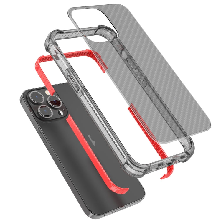 For iPhone 13 Pro Carbon Fiber Texture Four-corner Shockproof Phone Case