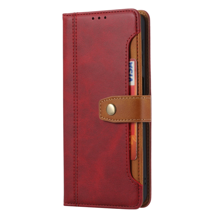 For Samsung Galaxy S22+ 5G Calf Texture Double Fold Leather Phone Case