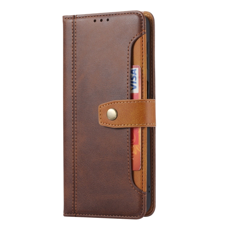 For Samsung Galaxy S22+ 5G Calf Texture Double Fold Leather Phone Case