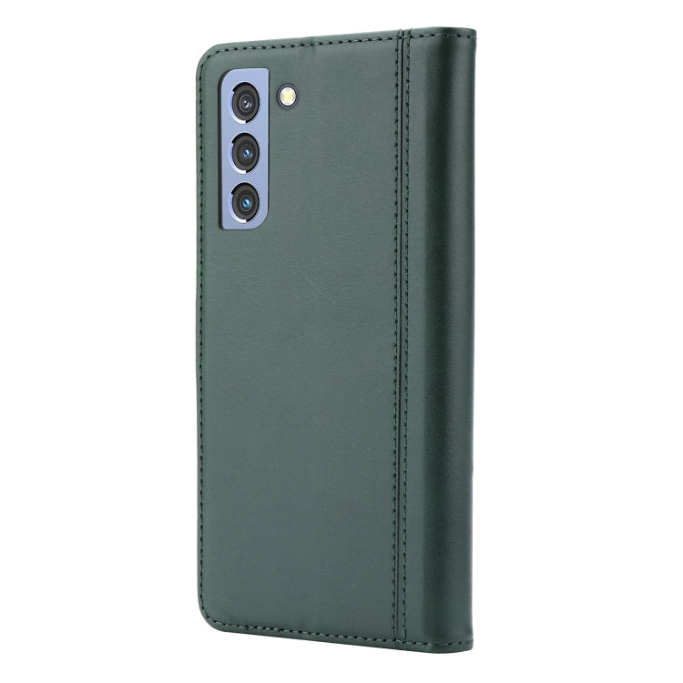 For Samsung Galaxy S22+ 5G Calf Texture Double Fold Leather Phone Case
