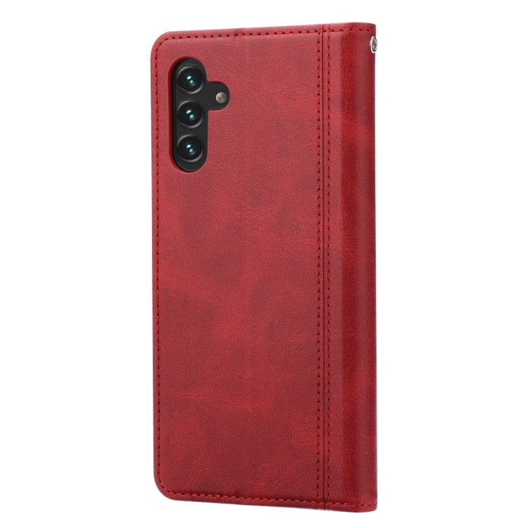 For Samsung Galaxy A13 5G Calf Texture Double Fold Leather Phone Case
