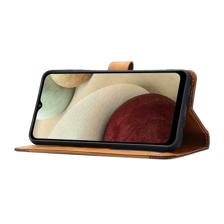 For Samsung Galaxy A13 5G Calf Texture Double Fold Leather Phone Case