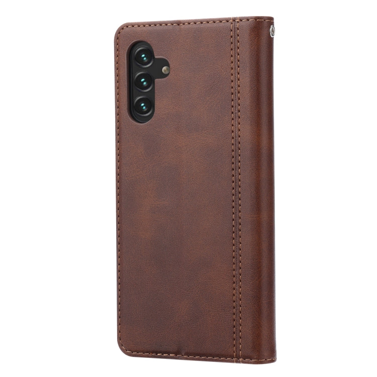 For Samsung Galaxy A13 5G Calf Texture Double Fold Leather Phone Case