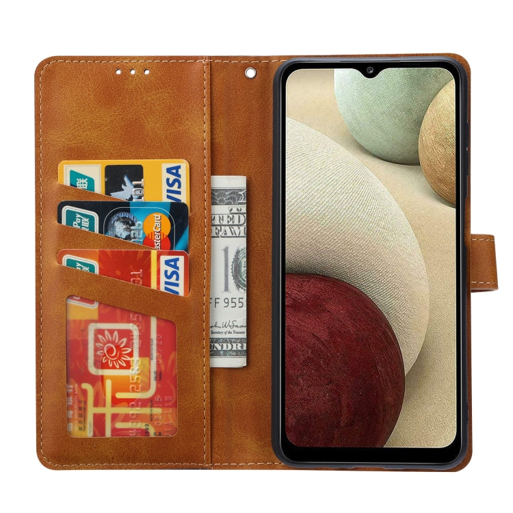 For Samsung Galaxy A13 5G Calf Texture Double Fold Leather Phone Case