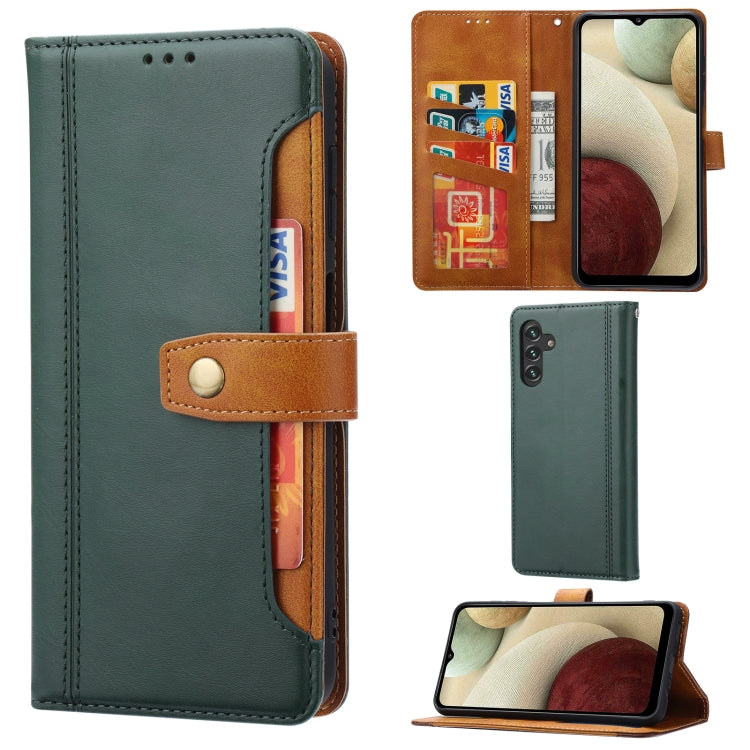 For Samsung Galaxy A13 5G Calf Texture Double Fold Leather Phone Case