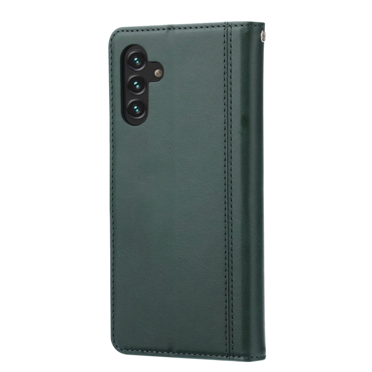 For Samsung Galaxy A13 5G Calf Texture Double Fold Leather Phone Case
