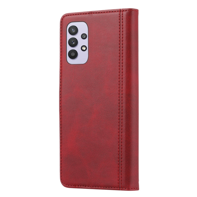 For Samsung Galaxy A33 5G Calf Texture Double Fold Leather Phone Case