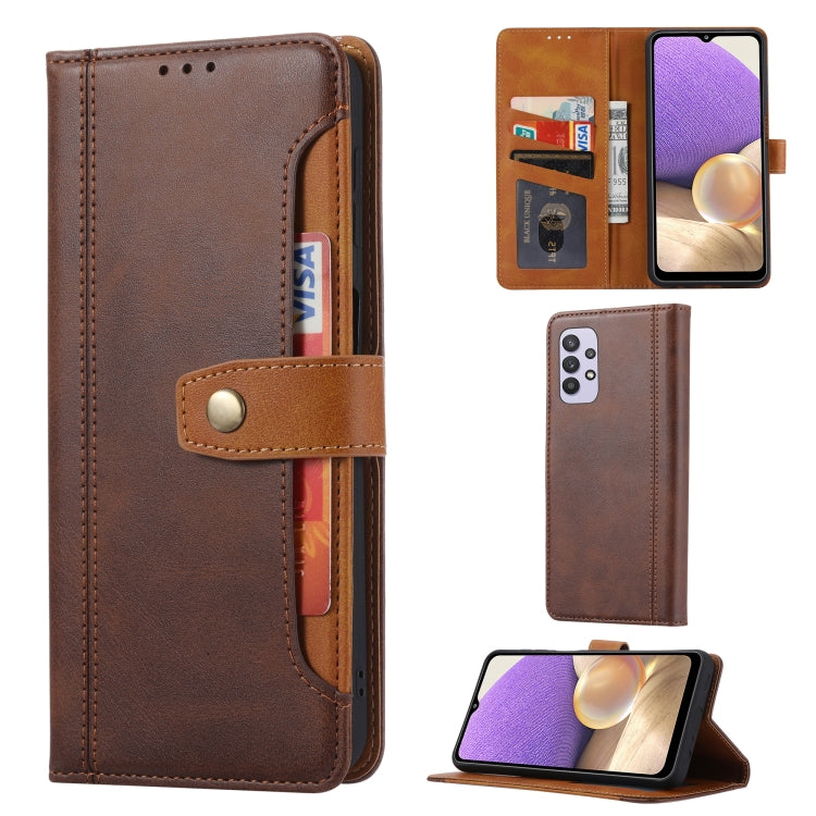 For Samsung Galaxy A53 5G Calf Texture Double Fold Leather Phone Case