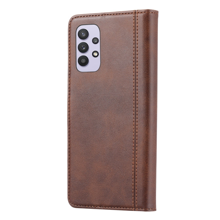 For Samsung Galaxy A53 5G Calf Texture Double Fold Leather Phone Case