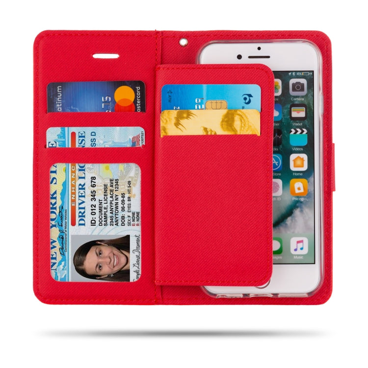 For iPhone SE 2020 & 8 & 7 & 6 ROAR Shockproof PU + TPU Horizontal Flip Leather Case with Holder & Card Slots