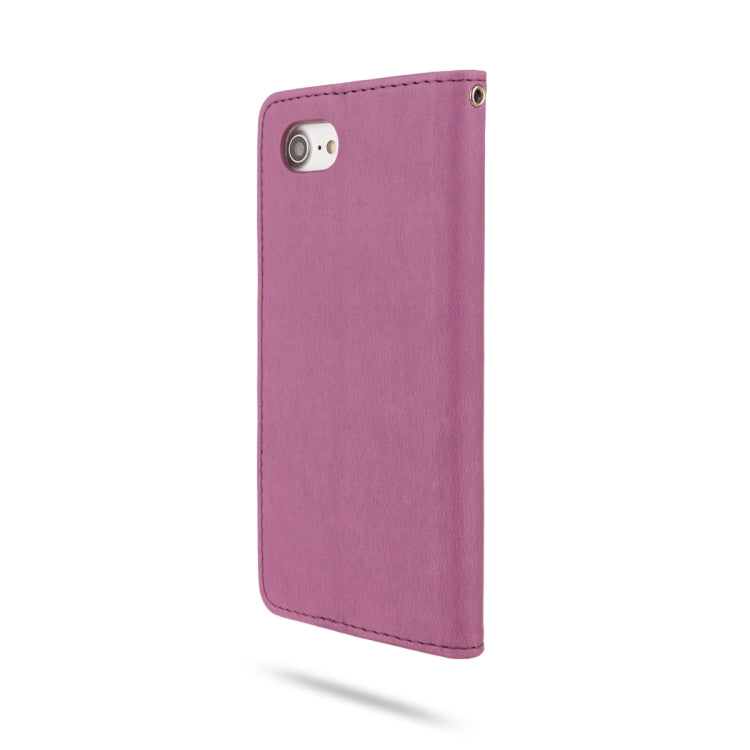 For iPhone SE 2020 & 8 & 7 & 6 ROAR Shockproof PU + TPU Horizontal Flip Leather Case with Holder & Card Slots