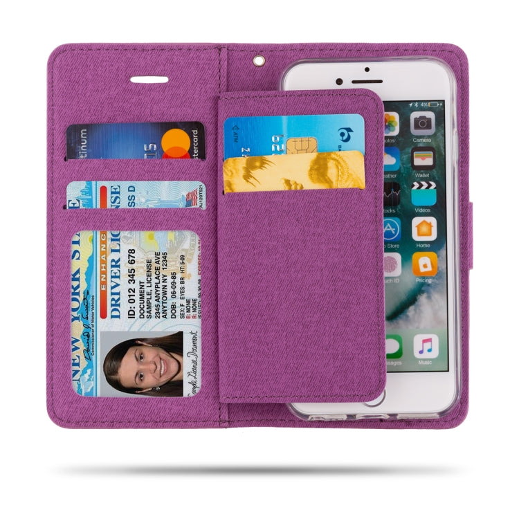 For iPhone SE 2020 & 8 & 7 & 6 ROAR Shockproof PU + TPU Horizontal Flip Leather Case with Holder & Card Slots