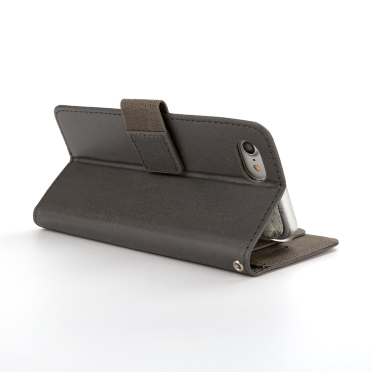 For iPhone SE 2020 & 8 & 7 & 6 ROAR Shockproof PU + TPU Horizontal Flip Leather Case with Holder & Card Slots