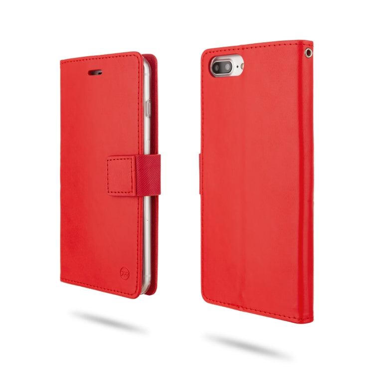 For iPhone 8 Plus & 7 Plus & 6 Plus ROAR Shockproof PU + TPU Horizontal Flip Leather Case with Holder & Card Slots