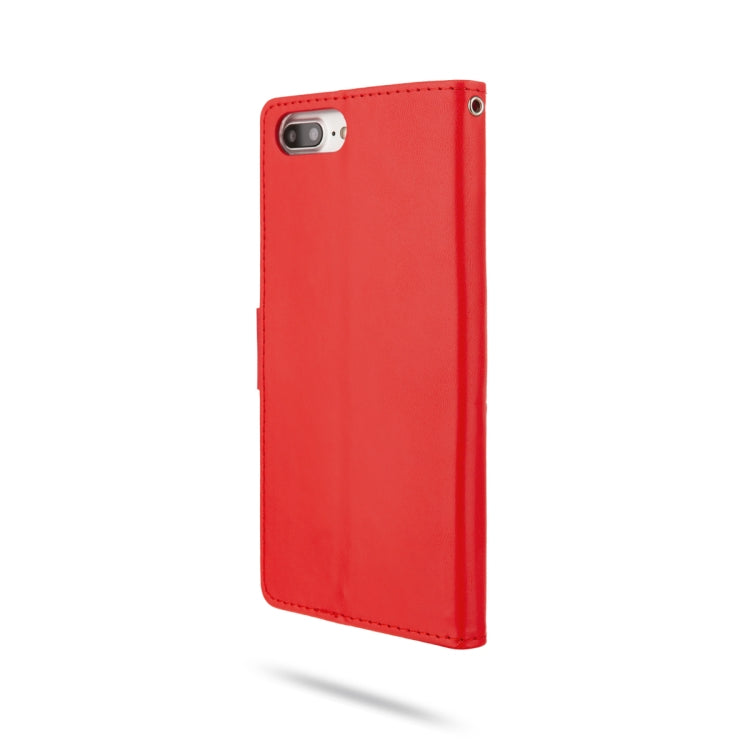 For iPhone 8 Plus & 7 Plus & 6 Plus ROAR Shockproof PU + TPU Horizontal Flip Leather Case with Holder & Card Slots
