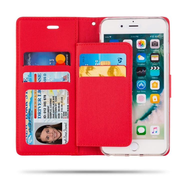 For iPhone 8 Plus & 7 Plus & 6 Plus ROAR Shockproof PU + TPU Horizontal Flip Leather Case with Holder & Card Slots
