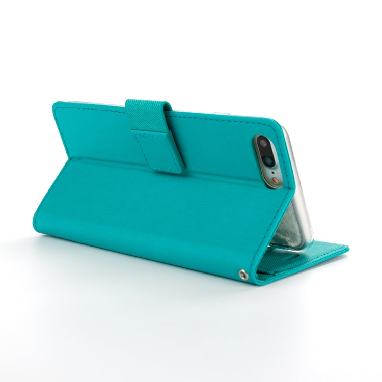 For iPhone 8 Plus & 7 Plus & 6 Plus ROAR Shockproof PU + TPU Horizontal Flip Leather Case with Holder & Card Slots