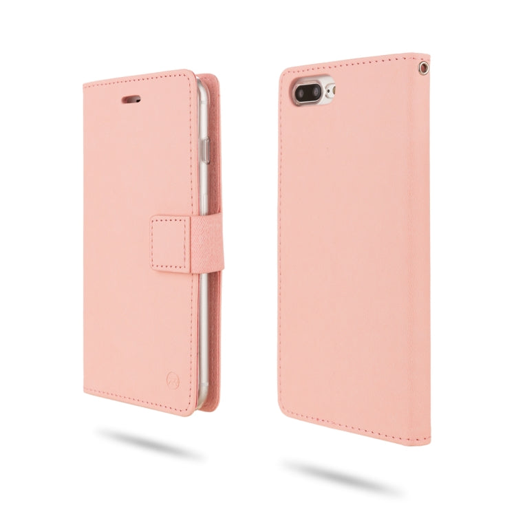 For iPhone 8 Plus & 7 Plus & 6 Plus ROAR Shockproof PU + TPU Horizontal Flip Leather Case with Holder & Card Slots