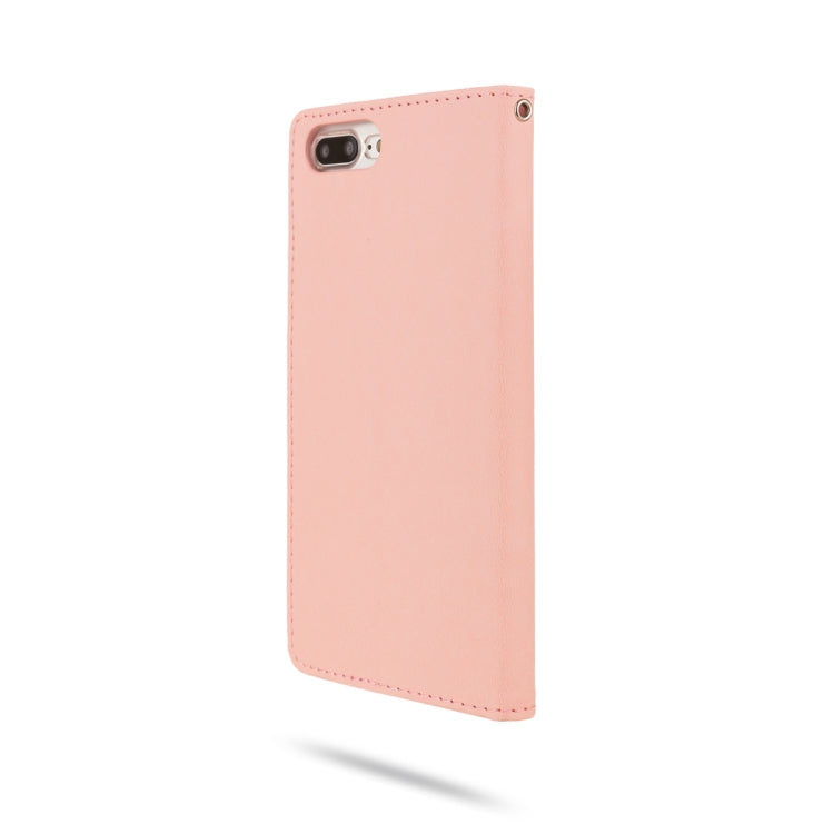 For iPhone 8 Plus & 7 Plus & 6 Plus ROAR Shockproof PU + TPU Horizontal Flip Leather Case with Holder & Card Slots