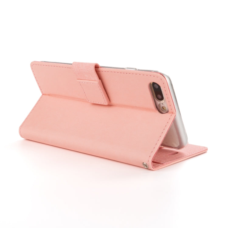 For iPhone 8 Plus & 7 Plus & 6 Plus ROAR Shockproof PU + TPU Horizontal Flip Leather Case with Holder & Card Slots