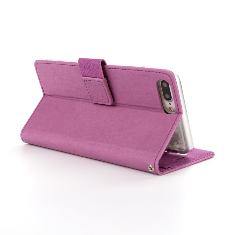 For iPhone 8 Plus & 7 Plus & 6 Plus ROAR Shockproof PU + TPU Horizontal Flip Leather Case with Holder & Card Slots