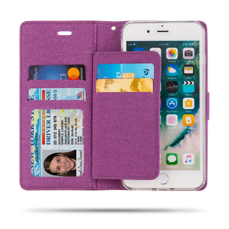 For iPhone 8 Plus & 7 Plus & 6 Plus ROAR Shockproof PU + TPU Horizontal Flip Leather Case with Holder & Card Slots