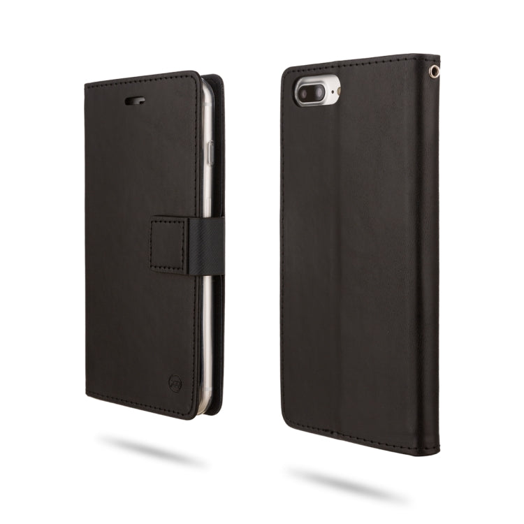 For iPhone 8 Plus & 7 Plus & 6 Plus ROAR Shockproof PU + TPU Horizontal Flip Leather Case with Holder & Card Slots