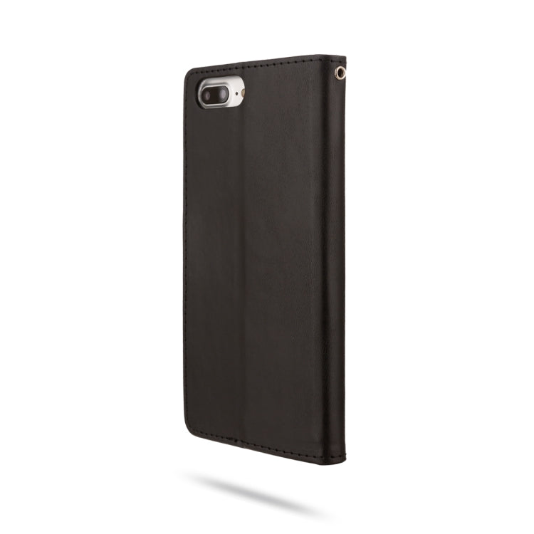 For iPhone 8 Plus & 7 Plus & 6 Plus ROAR Shockproof PU + TPU Horizontal Flip Leather Case with Holder & Card Slots