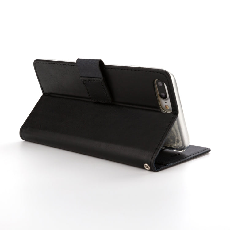 For iPhone 8 Plus & 7 Plus & 6 Plus ROAR Shockproof PU + TPU Horizontal Flip Leather Case with Holder & Card Slots