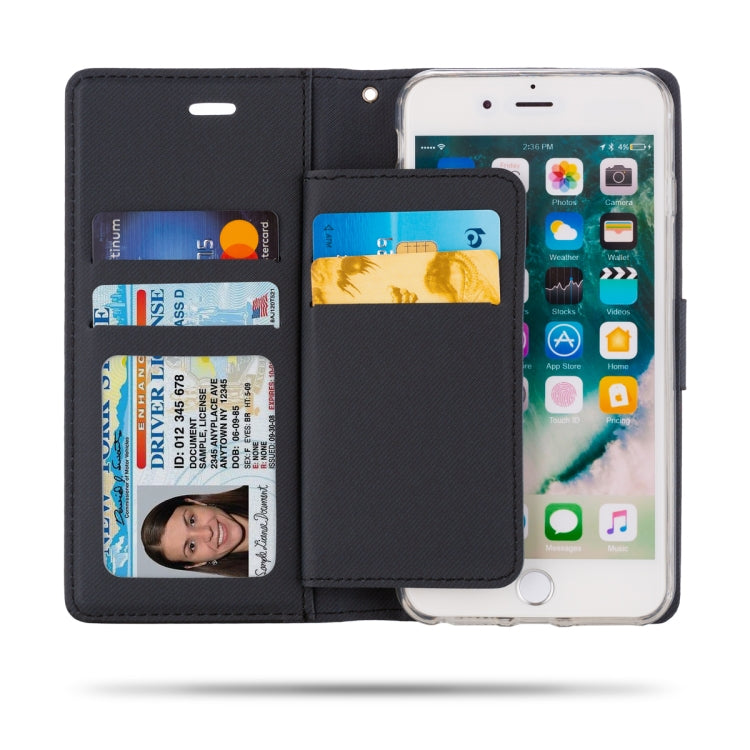 For iPhone 8 Plus & 7 Plus & 6 Plus ROAR Shockproof PU + TPU Horizontal Flip Leather Case with Holder & Card Slots
