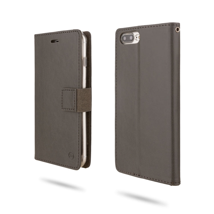 For iPhone 8 Plus & 7 Plus & 6 Plus ROAR Shockproof PU + TPU Horizontal Flip Leather Case with Holder & Card Slots
