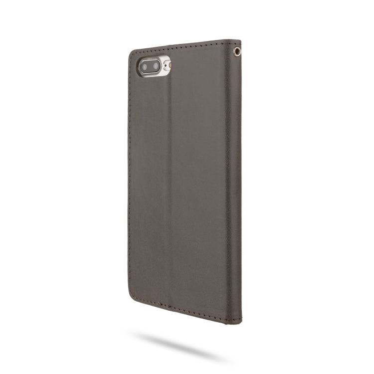 For iPhone 8 Plus & 7 Plus & 6 Plus ROAR Shockproof PU + TPU Horizontal Flip Leather Case with Holder & Card Slots