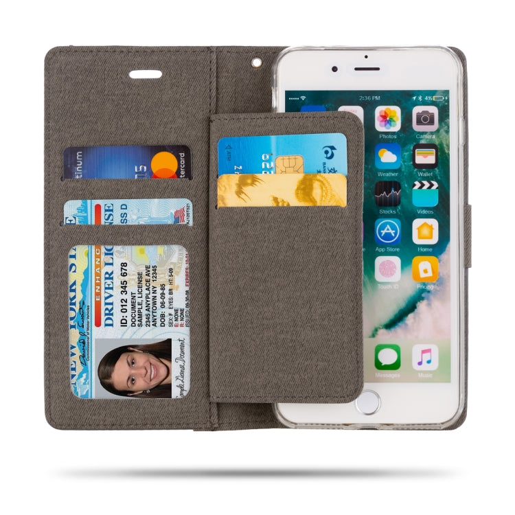 For iPhone 8 Plus & 7 Plus & 6 Plus ROAR Shockproof PU + TPU Horizontal Flip Leather Case with Holder & Card Slots