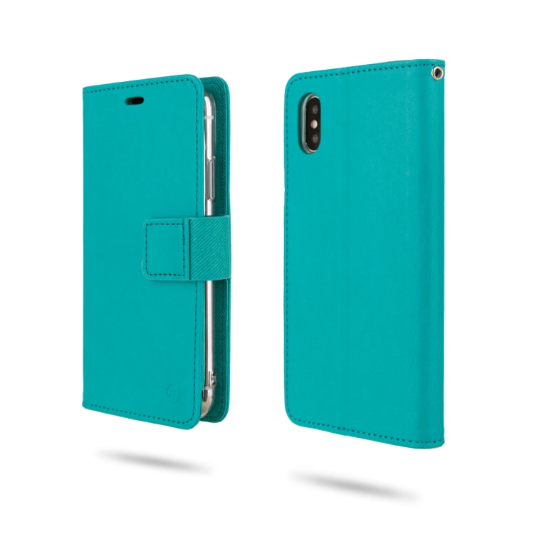 For iPhone XS / X ROAR Shockproof PU + TPU Horizontal Flip Leather Case with Holder & Card Slots