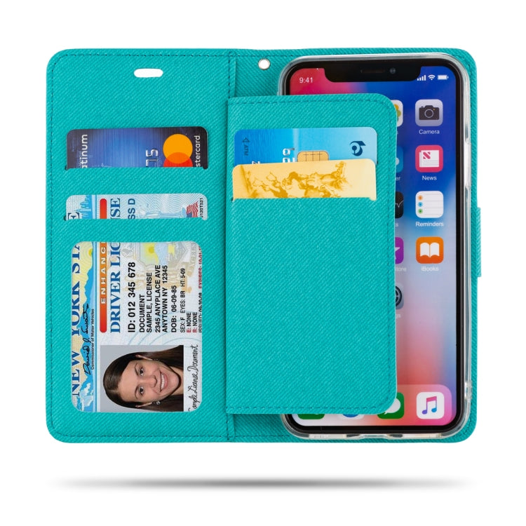 For iPhone XS / X ROAR Shockproof PU + TPU Horizontal Flip Leather Case with Holder & Card Slots
